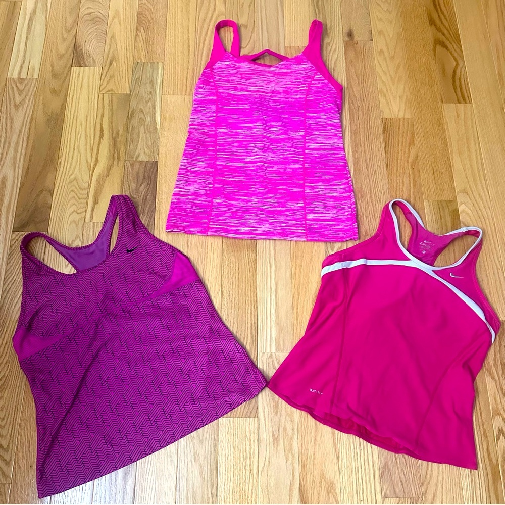 🔥 BUNDLE DEAL ➡️ 3 Yoga Workout Tank Tops – Nike & Victoria’s Secret! 🔥